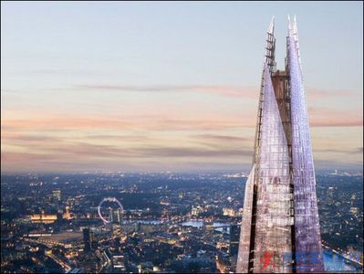 高310米伦敦钢结构新地标“碎片大厦”2月1日正式开放